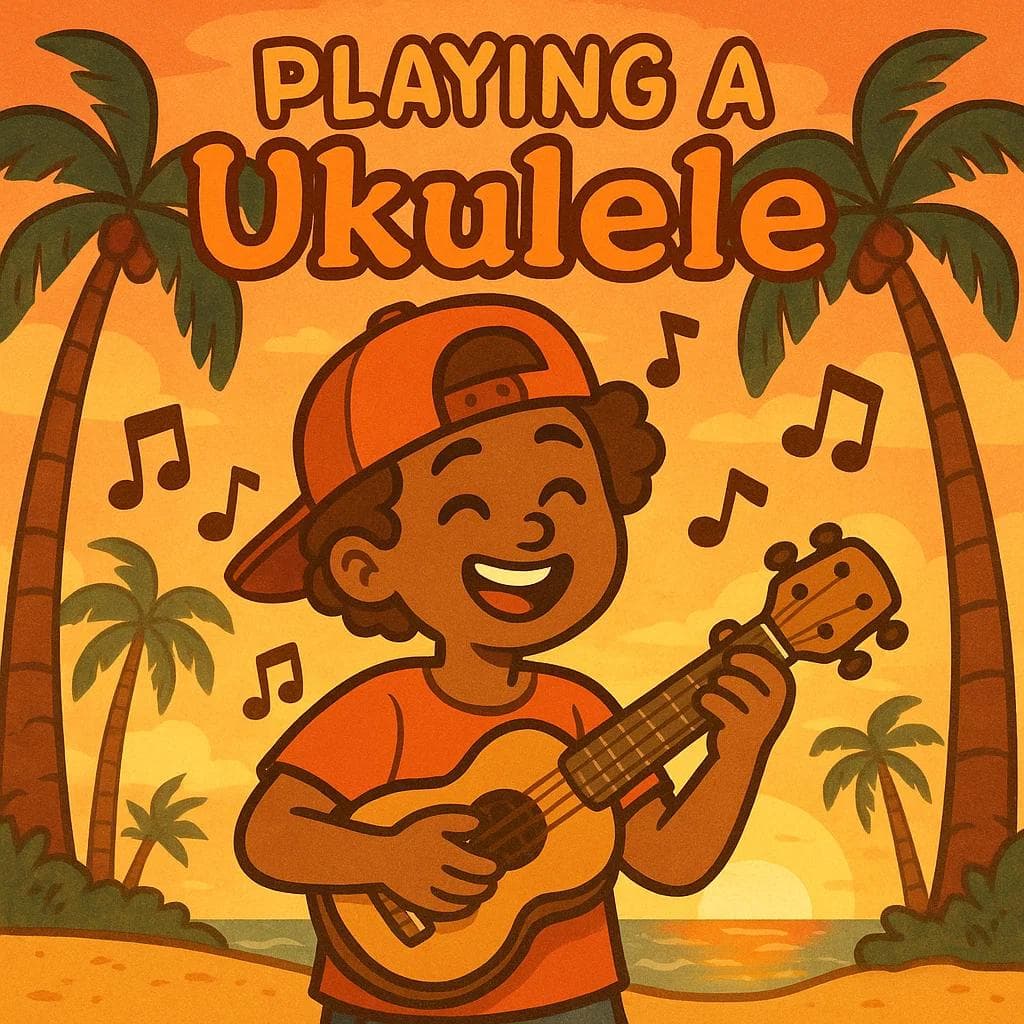 Playing a Ukulele course image