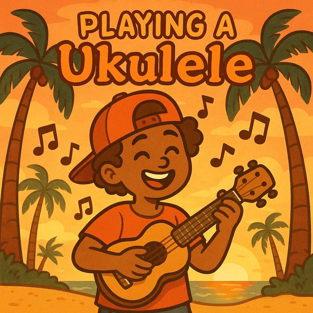 Playing a Ukulele course image